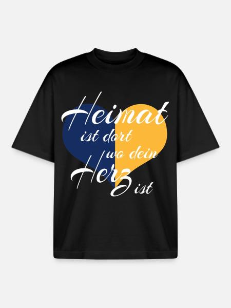 - Upper Lusatia - Boxy Heavyweight Unisex Organic T-Shirt by Stanley/Stella - black