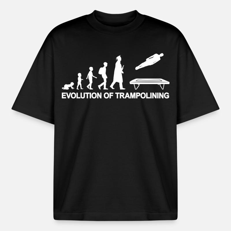 Evolution Trampoline - T-shirt unisexe épais coupe boxy Stanley/Stella - noir