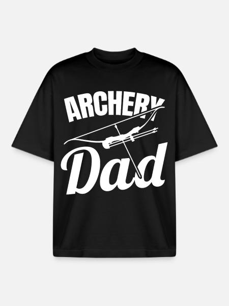 Archer father - Boxy Heavyweight Unisex Organic T-Shirt by Stanley/Stella - black