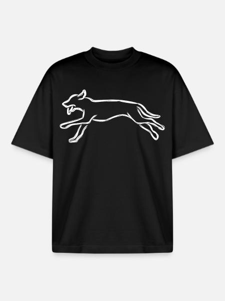Dog - Boxy Heavyweight Unisex Organic T-Shirt by Stanley/Stella - black