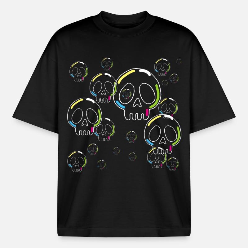 Seltsame Seifenschädel - Boxy Heavyweight Unisex Organic T-Shirt von Stanley/Stella - Schwarz