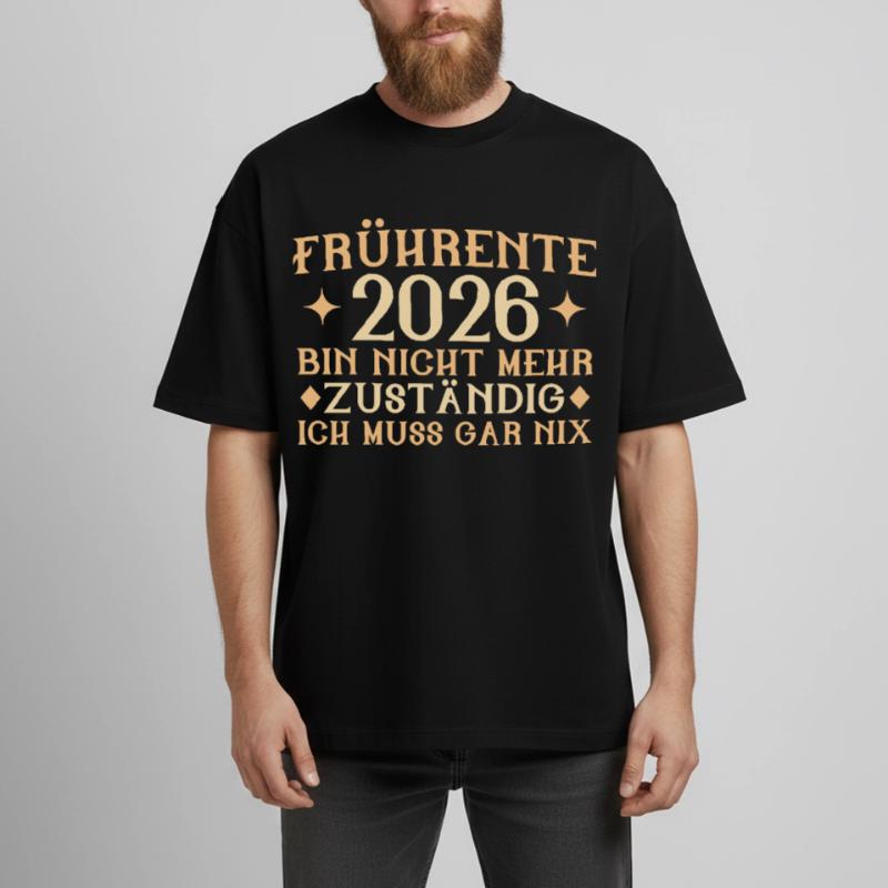 Retraite anticipée 2026 - N’est plus responsable - Part retraite T-shirt unisexe boxy épais biologique Stanley/Stella