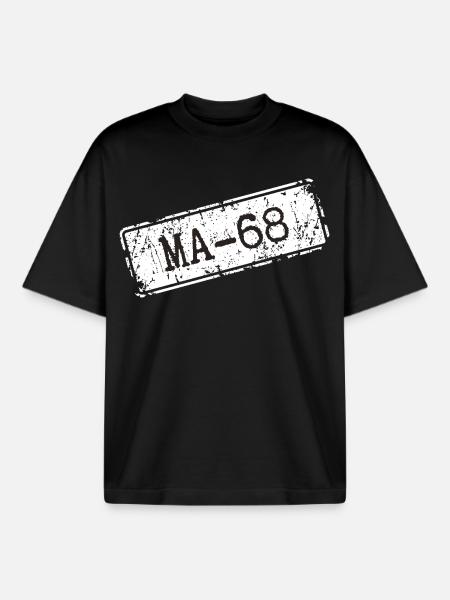 Mannheim 68 - Boxy Heavyweight Unisex Organic T-Shirt von Stanley/Stella - Schwarz