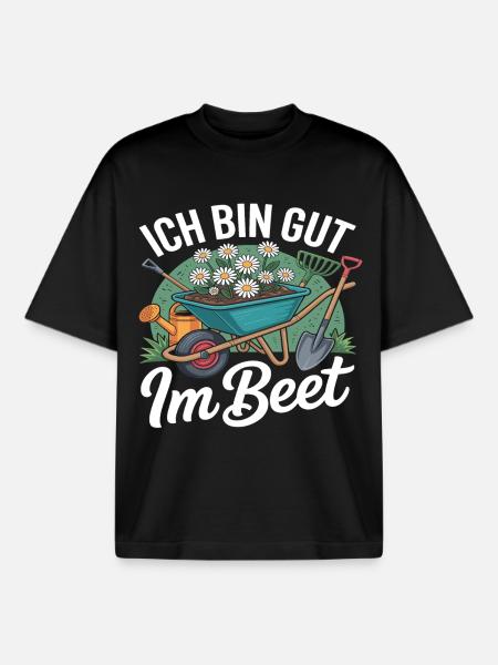 ich bin gut im beet - Boxy Heavyweight Unisex Organic T-Shirt von Stanley/Stella - Schwarz