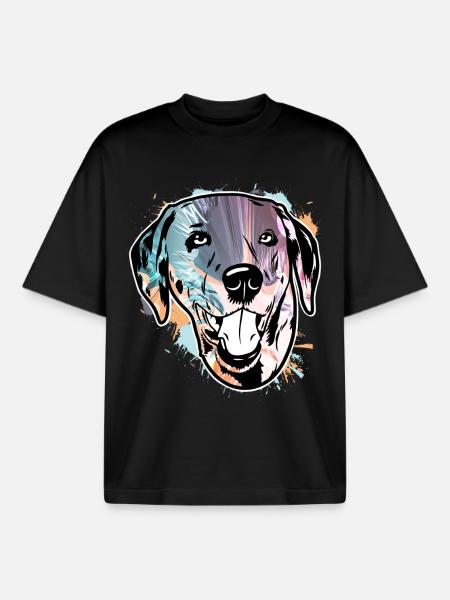 Dalmate - T-shirt unisexe boxy épais biologique Stanley/Stella - noir