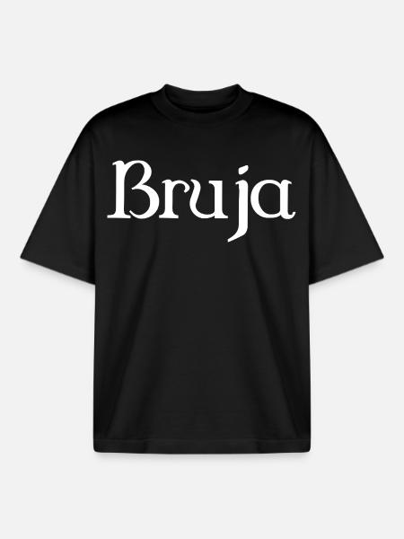 Bruja Witch Halloween - Boxy Heavyweight Unisex Organic T-Shirt by Stanley/Stella - black