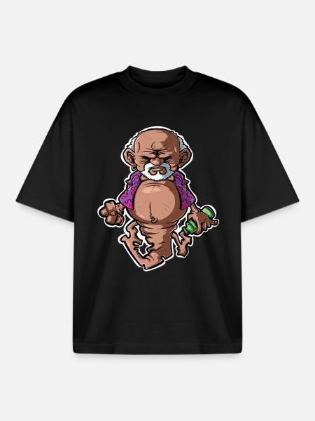 Genie in the bottle - Boxy Heavyweight Unisex Organic T-Shirt by Stanley/Stella - black