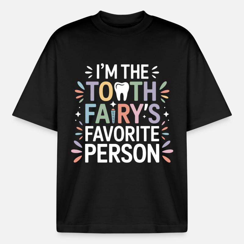 Dental Lab Technician Instruments  - Boxy Heavyweight Unisex Organic T-Shirt by Stanley/Stella - black