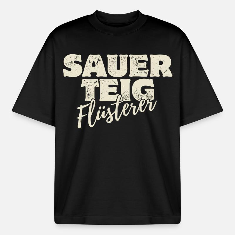 Sauerteig Flüsterer - Boxy Heavyweight Unisex Organic T-Shirt von Stanley/Stella - Schwarz