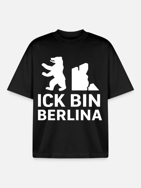 I'm Berlina - Boxy Heavyweight Unisex Organic T-Shirt by Stanley/Stella - black