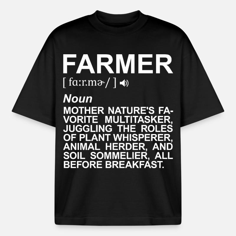Bauer Definitions - Heavyweight Boxy Unisex T-Shirt by Stanley/Stella - black