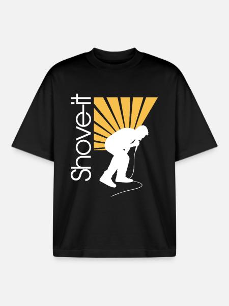 SCHIEB ES, SCHIEB ES!! -AFFE - Boxy Heavyweight Unisex Organic T-Shirt von Stanley/Stella - Schwarz