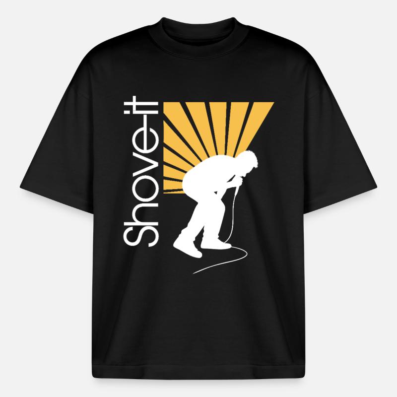 SCHIEB ES, SCHIEB ES!! -AFFE - Boxy Heavyweight Unisex Organic T-Shirt von Stanley/Stella - Schwarz