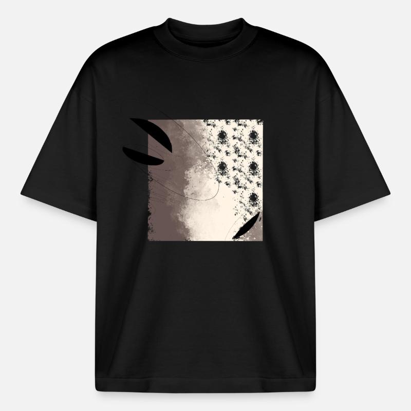 Abstract shadows and light surfaces - Boxy Heavyweight Unisex Organic T-Shirt by Stanley/Stella - black