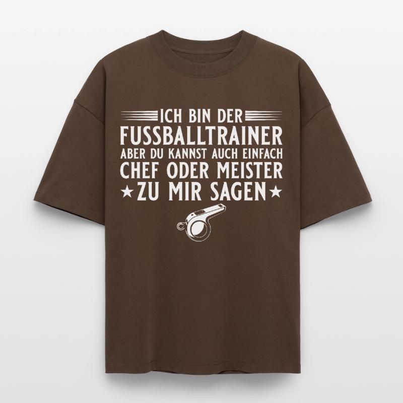 Fußballtrainer Chef oder Meister Boxy Heavyweight Unisex Organic T-Shirt by Stanley/Stella