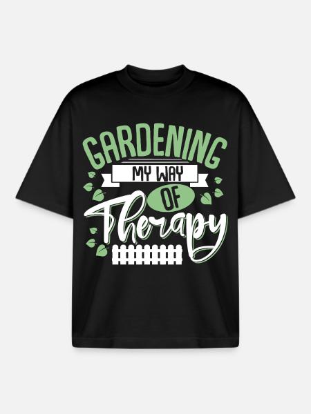 Garten Schrebergarten - Boxy Heavyweight Unisex Organic T-Shirt von Stanley/Stella - Schwarz