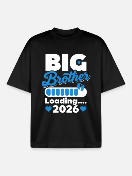 Big Brother Loading 2026 - Boxy Heavyweight Unisex Organic T-Shirt by Stanley/Stella - black