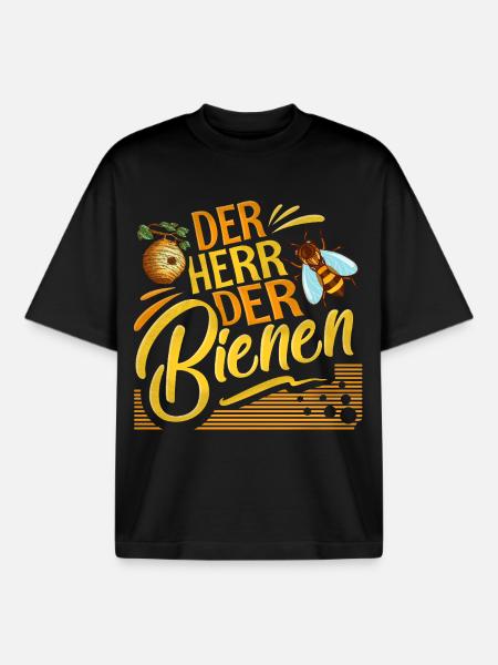 Imker - Boxy Heavyweight Unisex Organic T-Shirt von Stanley/Stella - Schwarz