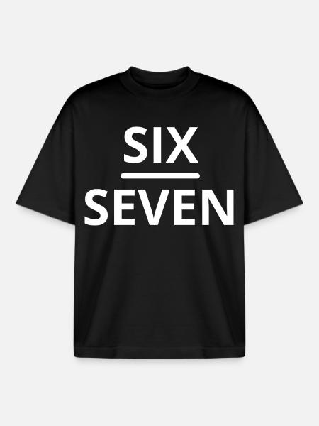 Six Sept Meme Design - T-shirt unisexe boxy épais biologique Stanley/Stella - noir