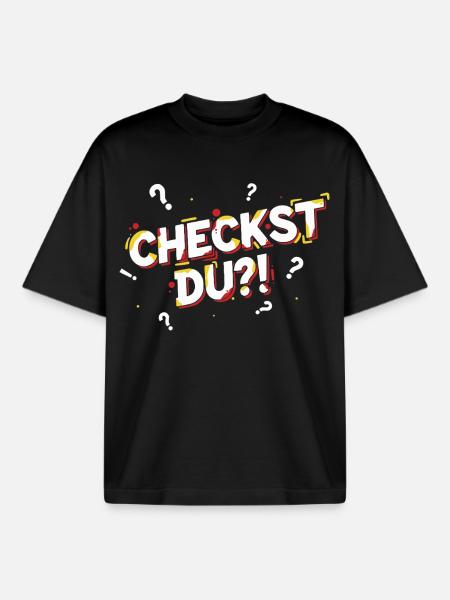 Skjønner du?! - Morsom ungdomsslang - Unisex boxy heavyweight T-skjorte økologisk Stanley/Stella - svart