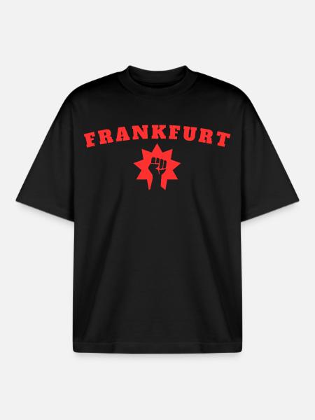 Francfort - T-shirt unisexe boxy épais biologique Stanley/Stella - noir