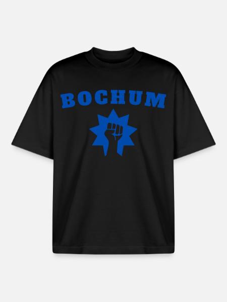 Bochum - T-shirt unisexe boxy épais biologique Stanley/Stella - noir