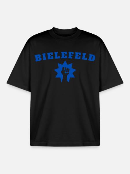 Bielefeld - Boxy Heavyweight Unisex Organic T-Shirt von Stanley/Stella - Schwarz