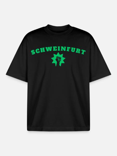 Schweinfurt - Boxy Heavyweight Unisex Organic T-Shirt von Stanley/Stella - Schwarz