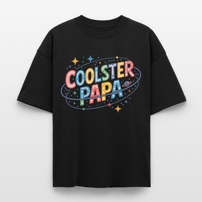 Le design spatial le plus cool de Papa T-shirt unisexe boxy épais biologique Stanley/Stella