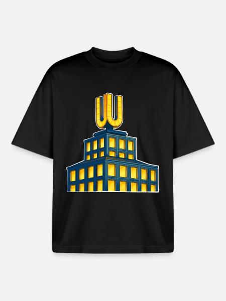 Dortmund U - Boxy Heavyweight Unisex Organic T-Shirt von Stanley/Stella - Schwarz