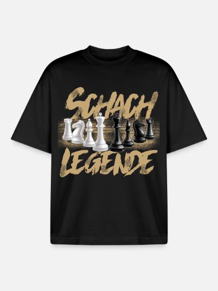 Schach Legende - Boxy Heavyweight Unisex Organic T-Shirt von Stanley/Stella - Schwarz
