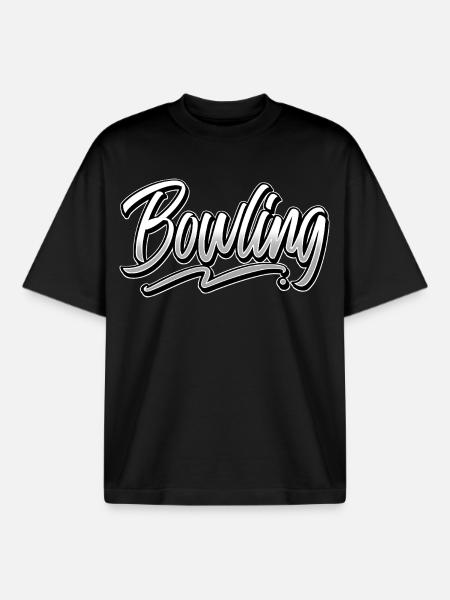 Bowling - T-shirt unisexe boxy épais biologique Stanley/Stella - noir
