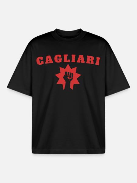 Cagliari - Boxy Heavyweight Unisex Organic T-Shirt by Stanley/Stella - black