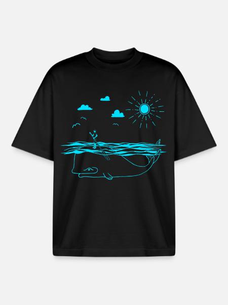SOUPER - T-shirt unisexe boxy épais biologique Stanley/Stella - noir