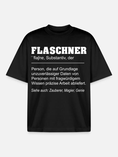 Flaschner lustige Definition - Boxy Heavyweight Unisex Organic T-Shirt von Stanley/Stella - Schwarz