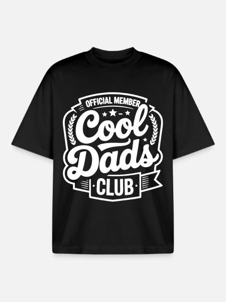 Cool Dads Club Logo - Boxy Heavyweight Unisex Organic T-Shirt von Stanley/Stella - Schwarz