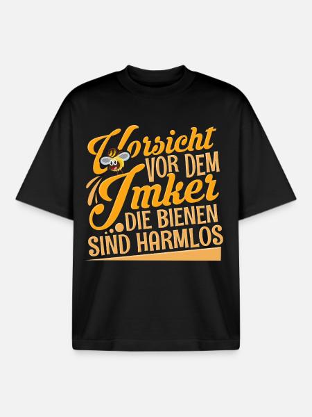 Imker - Boxy Heavyweight Unisex Organic T-Shirt von Stanley/Stella - Schwarz