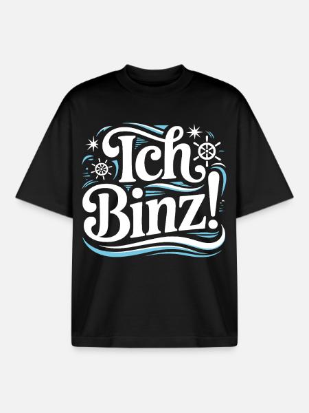 Binz Rügen Ostsee - Boxy Heavyweight Unisex Organic T-Shirt von Stanley/Stella - Schwarz