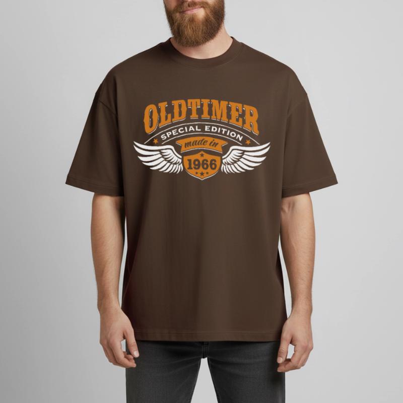 Oldtimer Modell 1966 | Geburtstag Geschenk Cap Boxy Heavyweight Unisex Organic T-Shirt von Stanley/Stella