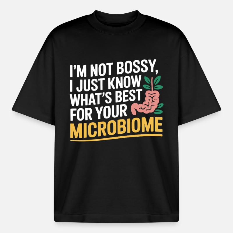 Professional Dietitian Microbiome Expert  - Boxy Heavyweight Unisex Organic T-Shirt by Stanley/Stella - black