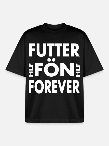 Futterfön Forever - Heißluftfritteuse Für immer - Boxy Heavyweight Unisex Organic T-Shirt von Stanley/Stella - Schwarz