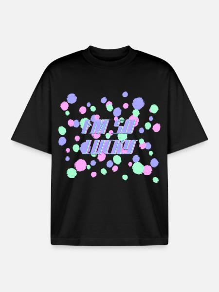 Ich bin so glücklich - Boxy Heavyweight Unisex Organic T-Shirt von Stanley/Stella - Schwarz