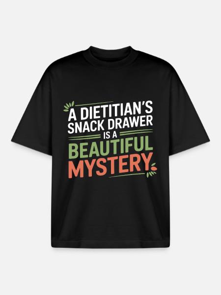 Professional Registered Dietitian Specialized - Boxy Heavyweight Unisex Organic T-Shirt by Stanley/Stella - black