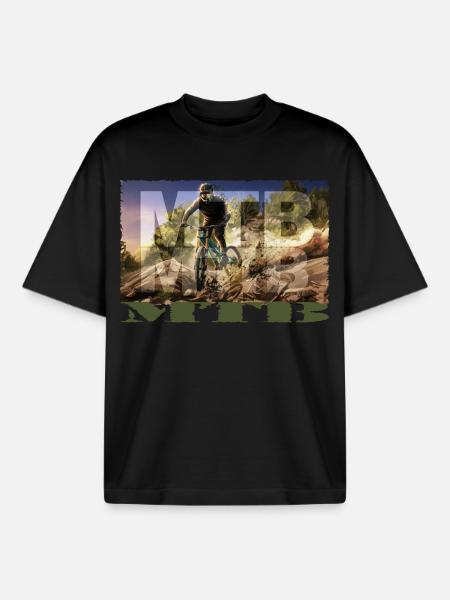MTB - Boxy Heavyweight Unisex Organic T-Shirt by Stanley/Stella - black