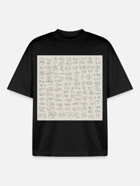 New Abstract Language - Boxy Heavyweight Unisex Organic T-Shirt by Stanley/Stella - black