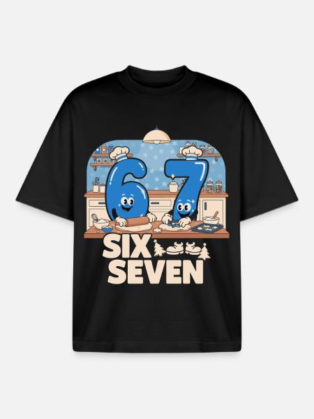67 Memes Italian Funny Baking Gift - Boxy Heavyweight Unisex Organic T-Shirt by Stanley/Stella - black
