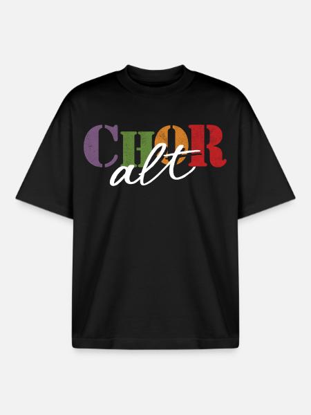 Choir Alto - Boxy Heavyweight Unisex Organic T-Shirt by Stanley/Stella - black