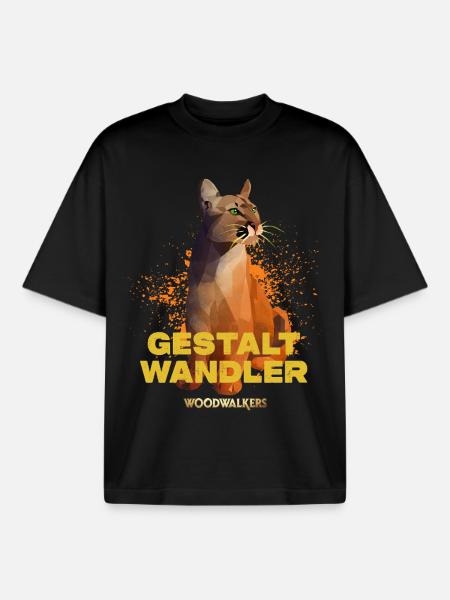 Woodwalker's film Shapeshifter - Boxy Heavyweight Unisex Organic T-Shirt by Stanley/Stella - black