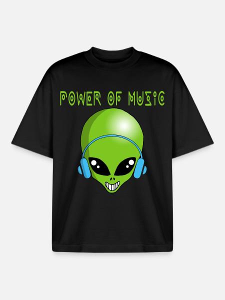 Interstellar music - Boxy Heavyweight Unisex Organic T-Shirt by Stanley/Stella - black