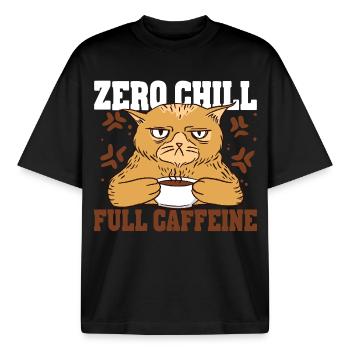 Energy Drink - Boxy Heavyweight Unisex Organic T-Shirt von Stanley/Stella - Schwarz - Vorne - AI Model Male 185 light (185cm) & AI Model Female 172 dark (172cm)